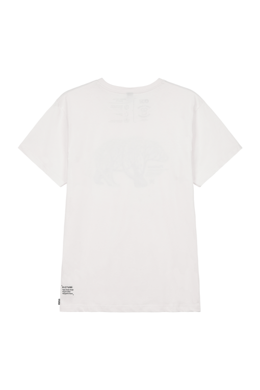Tee-shirt D&S Bear branch tee Natural white Picture Organic Clothing